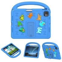 Dėklas Apple iPad Air Pro 11 2024 M2 M4 A2836 A2837 A3006 A2902 A2903 A2904 Vaikams Saugus Animacinis Laiškas Nešiojamas EVA Putų Smūgiams Atsparus Stovas Planšetinio Kompiuterio Viršelis For iPad Pro 11 2024 mėlyna