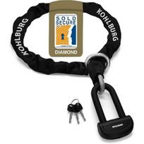 13 lbs massive motorcycle security chain lock - 5 ft long with our highest German Security Level 10plus of 10 - heavy duty steel chain 0.5" as