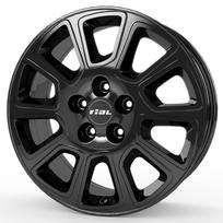 R16x6J 5X118 ET68 CB-71.1 diamond-black
