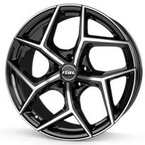 R19x8J 5X114.3 ET40 CB-70.1 diamond-black frontpolished