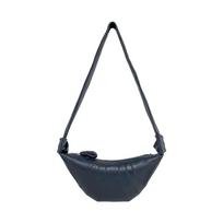 French Designer Lambskin Leather Croissant Dumpling Messenger Bag for Women