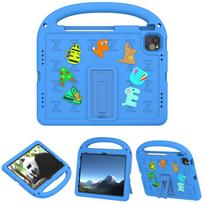 For Apple iPad Pro 11 2020 2021 2022 A1980 A2228 A2377 A2759 A2761 Case Kids Safe Cartoon Letter Portable EVA Foam Shockproof Stand Tablet Cover For iPad Pro 11 2022 mėlyna