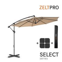 Sodo skėtis su padu ir užvalkalu Select Taupe