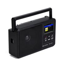 Nešiojamas DAB FM radijas su žadintuvu, LCD ekranu, Bluetooth 5.0, skaitmeninis radijas, DAB FM garso grotuvas, imtuvas USB TF juoda