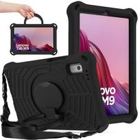 Skirta Lenovo Tab M9 2023 9,0 colių TB-310FU TB-310XU dėklas EVA Vaikams saugus traukimo žiedas Atsparus smūgiams Peties dirželis Stovas Planšetinio kompiuterio dangtelis Lenovo Tab M9 2023 juoda
