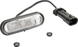 Vidaus apšvietimo LED, 0,50 W, stačiakampio formos, 12/24 V, baltas, tvirtinamas varžtais, 84x2 LED, "Hella