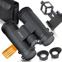"Adler Focus" 10x42 žiūronai suaugusiesiems, "Eagle Eye" technologija, 18 mm HD akių gaubtelis, BAK4+FMC Lauko rinkiklis nešiojantiems akinius, kelionėms, žygiams, medžioklei, paukščių stebėjimui