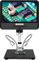 "Andonstar AD208" 8,5 colio didelio ekrano skaitmeninis mikroskopas 260 x LCD laboratorinis rankinis USB mikroskopas PCB litavimui monetų kolekcijai