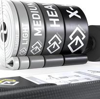 "GJELEMENTS" fitneso juostos - pasipriešinimo juostos - pasipriešinimo juostos, "Pull-Up" juostos, skirtos "Pull-Up" pagalbai, jėgos treniruotėms, raumenų stiprinimui, mokymui, pratimams, sporto salei, kalanetikai, fizioterapijai, tempimui