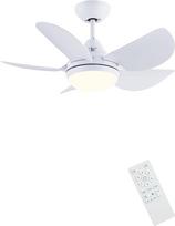 "Newday" ND-30-1086WT lubų ventiliatorius su LED apšvietimu ir nuotolinio valdymo pulteliu