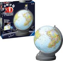 "Ravensburger" 3D dėlionė 11549 - Gaublys su šviesa - 540 detalių - apšviestas gaublys suaugusiesiems ir vaikams nuo 10 metų