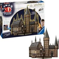 "Ravensburger" 3D dėlionė 11550 - Hario Poterio Hogvartso pilis - Didžioji salė - Naktinis leidimas - 540 detalių - Apšviesta Hogvartso pilis Hario Poterio gerbėjams nuo 10 metų, Hario Poterio dovanos