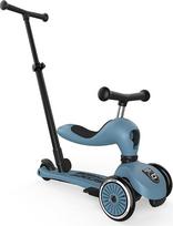 "Scoot & Ride Highwaykick 1 Push and Go Kickboard" su sėdyne Vaikų paspirtukas "2-in-1" balansinis dviratis su vairu nuo 1 2 metų auga kartu su vaiku Reguliuojamas aukštis be įrankių