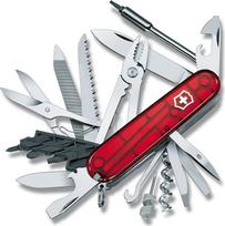"Victorinox Cybertool 41", 41 funkcija, spalva: permatoma raudona