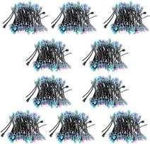ALITOVE WS2811 Pixels 5 V Individually Addressable RGB Fairy Lights 500 Pieces 12 mm Diffused Digital Dream Colour Programmable LED Bullet Module String Light Waterproof IP68 (10 x 50 LEDs/String)