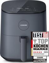 COSORI Airfryer, 7-in-1 karšto oro keptuvė, 4,7 l, maksimali 230 °C ir 55 dB tyli karšto oro keptuvė, 100+ kepsnių, vištienos, kepsnių, šoninės, šaldyto maisto, 55 % energijos taupymo, galima plauti indaplovėje