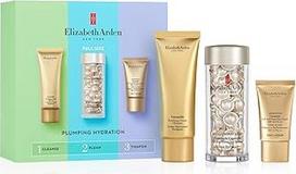 Elizabeth Arden Hyaluronic Ceramide Capsules, Replumping Gift Set, Moisturising and Volume Repairing Care, 3 Products, Gift for Women