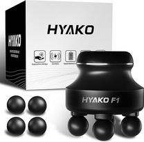 HYAKO F1 Massage Gun, Massage Gun, 4-Head, 5 Modes, Adjustable Mini Deep Tissue Massager for Back, Neck and Legs and the Whole Body, Electric Hand Massager for Muscle Massage