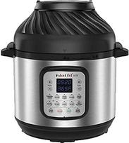 Instant Pot Duo Crisp + Hot Air Fryer 11-in-1 Electric Multi Cooker 5.7 L - Pressure Cooker, Air Fryer, Slow Cooker, Steamer, Dehydrator with Grill, Warming and Baking Function, Stainless Steel