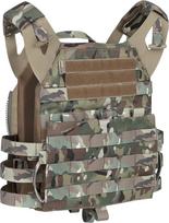 KRYDEX GEAR Taktinė liemenė vyrams, reguliuojama Airsoft liemenė su MOLLE plokštelių dirželiais Karinė liemenė su plokštelių laikikliu Paintball krūtinės apsauga