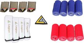 Legion Arms Komandos lankai Markeriai Apyrankės Airsoft Paintball Viršutinė rankos dalis Dvigubas Velcro Raudona Mėlyna