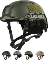 LOOGU Taktinis šalmas Greitas Airsoft šalmas Ops Core apsauginis šalmas su pagalvėlėmis ir šoniniais bėgiais Crash šalmas laisvalaikiui Lauko dažasvydžio kovinis šalmas Kovinis šalmas Kovinis šalmas Viršutinis šalmas