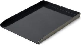 onlyfire Universal BBQ Plancha for Gas Grill and Charcoal Grill, Grill Plate Made of Thick 5 mm, Ceramic Painted Surface, 30 x 40 cm, Black