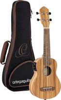 Ortega Friends Series Soprano Ukulele - Zebrawood with Pickup