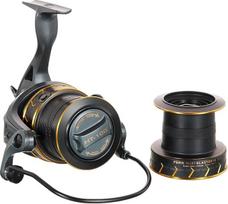 PENN Surfblaster III Longcast Fishing Reel, jūrinės žūklės spiningo ritės, ilgo nuotolio ritė, skirta žvejybai sūriame vandenyje, paplūdimiuose ir uolose, juoda, auksinė, 7000 ir 8000 dydžio