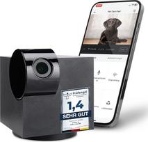 PetTec CCTV kamera Full HD 360° WiFi naktinio matymo automatinis triukšmo aptikimas augintiniams / šunims / katėms / kūdikiams / apsaugos vaizdo įrašymas ir dalijimasis augintinių kamera su programėle (IOS / Android).