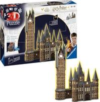 Ravensburger 3D dėlionė 11551 - Hario Poterio Hogvartso pilis - Astronomijos bokštas - Naktinis leidimas - 540 detalių - Apšviesta Hogvartso pilis Hario Poterio gerbėjams, Hario Poterio dovanos