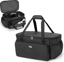 SAMDEW Portable Grill Bag Compatible with Weber 1141056 Go-Anywhere Gas Grill, Camping Grill Cover Compatible with Weber 1131004 Go-Anywhere Charcoal Grill, Bag Only, black, Practical