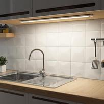 SOAIY LED šviesos diodų reguliuojamas apšvietimas 60 cm virtuvės šviestuvas 4500 mAh įkraunamas spintelės apšvietimas su judesio jutikliu 3 šviesos šiluma 2700 K - 6500 K magnetinė šviesos juosta virtuvės spintelėms drabužių spinta vonios kambarys