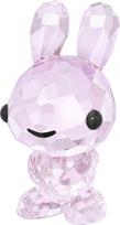 Swarovski Zodiac Anmutiger Hase aus Kristallen in der Farbe Rosa, Maße: 3,9cm x 2cm x 2,3cm, 5302322