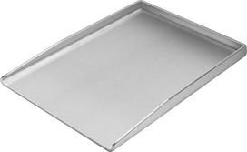 Universal Stainless Steel Plancha Grill Pan 37 x 26 cm Suitable for Weber Gas Grill and Charcoal Grill, Rectangular, Universal and Solid