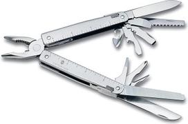 Victorinox Multifunctional tool, SwissTool with belt holder, multi-tool, pocket tool, 26 functions, combination needle nose pliers, locking blade