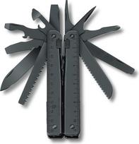 Victorinox Multifunktionstool, Swiss Tool BS mit Nylon-Gürteletui, Taschen Werkzeug, 27 Funktionen, Feststellklinge, Kombi-Zange, Drahtschneider