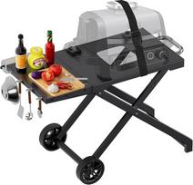 WELL GRILL sulankstomas grilio stovas "Ninja Woodfire OG700" serijai, BBQ grilio stalas Grilio vežimėlis su šoniniu staliuku "Ninja" priedams Elektrinis grilis OG701EU CI100EU CB350EU