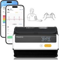 "CheckMe Armfit Plus" kraujospūdžio matuoklis viršutinės rankos "Bluetooth" su EKG, EKG ataskaitos analizė, 30S kraujospūdžio, EKG, širdies ritmo matavimas, kelių naudotojų valdymas, kraujospūdžio matuoklis su