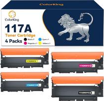"ColorKing" suderinamas su HP 117A tonerių rinkiniu Toneriai, skirti HP spalvotojo lazerio daugiafunkciniam įrenginiui 179fwg 178nwg 150nw 179fnw 178nw 150a W2070A W2071A W2072A W2073A (juoda žydra, geltona, purpurinė, 4 pakuotės)