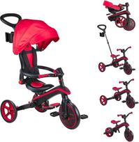 "Globber" - "Explorer 4-in-1" triratukas - sulankstomas ir keičiamo dydžio triratukas mažyliams nuo 10 mėnesių iki 5 metų