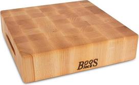 "John Boos" klevo medienos galinio grūdėtumo apverčiama pjaustymo lenta, 12 x 12 x 3 coliai