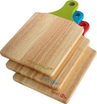 "Premier Housewares" "Icon Paddle" pjaustymo lentelės, medinės, natūralios, 3 vnt.
