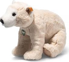 "Steiff" pliušinis žaislas "Teddies for Tomorrow" Siro poliarinis lokys, mielas pliušinis žaislas su plastikinėmis akimis, vaikams, berniukams ir mergaitėms, pliušinis žaislas, 30 cm, baltas, 062575