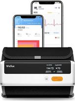 "Wellue Armfit Plus" kraujospūdžio matuoklis su EKG funkcija, "Bluetooth" viršutinės rankos kraujospūdžio matuoklis namams, didelė kraujospūdžio manžetė, nemokama "iOS" ir "Android" programėlė