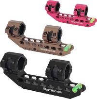 "WestHunter Optics" 20 mm "Picatinny" tvirtinimas šautuvo optiniam taikikliui, 25,4 mm 30 mm universalus taktinis tikslaus šautuvo optinio taikiklio tvirtinimas su burbuliniu gulsčiuku | 3 spalvos