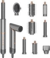8 in 1 Hair Dryer Brush Set, Air Hair Styler, Curling, Negative, Ionic Foldable Hot Air Hair Dryer Brush, Hair Styling Tool for Curling Waves, Straightening Volume Blowout Styles