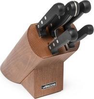 Arcos Serie Universal - Geschenkbox Küchenmesser-Set 5 Stück (5 Messer) - Klinge Nitrum Edelstahl - HandGriff Polyoxymethilen (POM) - Kiefernholzblock
