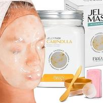 BRÜUN Peel-Off Jelly Mask, aukštos kokybės skulptūrinės medetkų kaukės milteliai veido kaukei, idealiai tinka kosmetologams, SPA odos priežiūrai, hidroakumuliacinė veido kaukė
