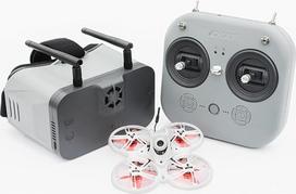 EMAX Tinyhawk 3 Plus Drone RTF Kit Ready To Fly FPV HD Zero Drones Mini Racing Quadcopter with Glasses and E8 Radio Transmitter for Children, Adults and Beginners